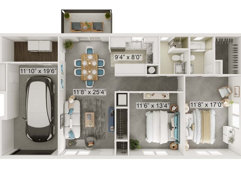 Two Bedroom Duplex – Rental
